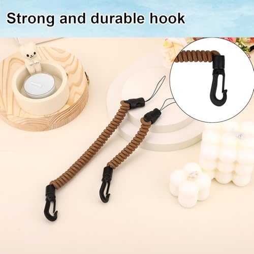 Rangefinder Tether Lanyard Set - 2pcs, 8-75cm, Brown