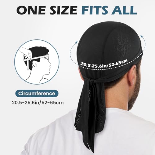 Cooling Bandana Cap - Sweat Wicking Skull Cap for Outdoor Activities