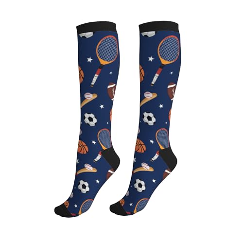 Compression Socks Knee High Support - One Size Sports