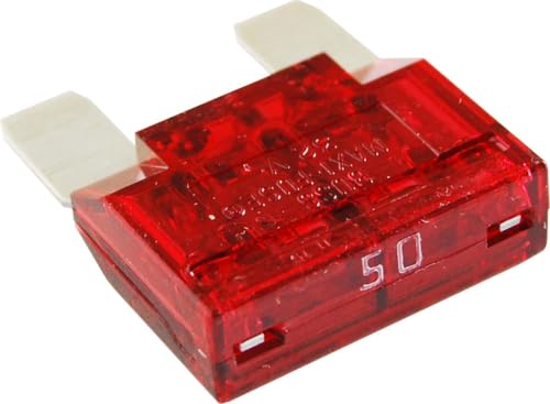 MAXI Fuse 50A - Blade Style Fuse with Corrosion-Resistant Blades