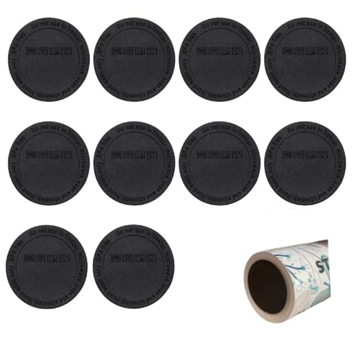 Adhesive Silicone Rubber Bottoms for Tumblers & Water Bottles - 10 Pack