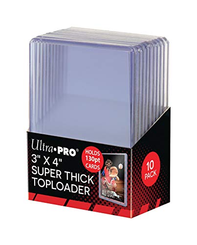 Baseball Card Top Loaders - 130pt Thickness, 10 Pack