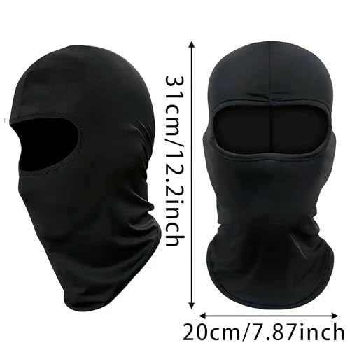 Kids Cycling Balaclava Breathable Sun Protection Face Mask - Black