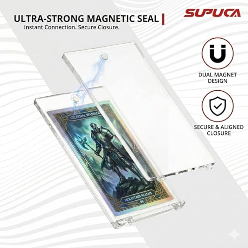 35PT Magnetic Card Holder 20 Pack - UV-Resistant Trading Card Protectors