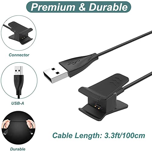Charger for Fitbit Alta Activity Tracker - 3.3ft USB Cable