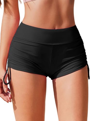 AI'MAGE Women 3" Swim Shorts High Waist Swimsuit Bottoms Bikini Boy