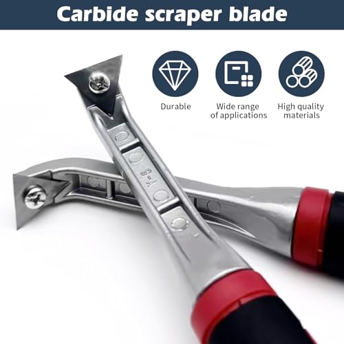 1Pcs 1inch Triangle Paint Scraper Paint Scraper Carbide Blades Double-Edged Reversible Replacement Blade Silver Carbide Scraper,Scraper Blades,for Removing Paint, Glue, Varnish and Rust£¨Only Blade£©