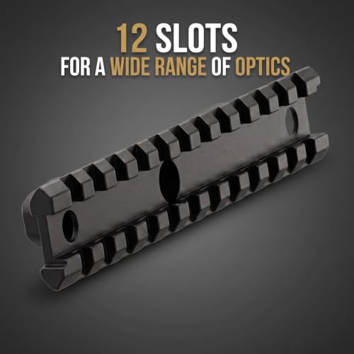 Picatinny Rail Scope Mount for Versatile Optics - 12 Slots
