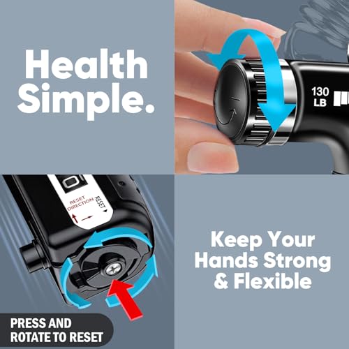 Grip Strength Trainer - Adjustable Hand Grippers (2 Pack) - Black