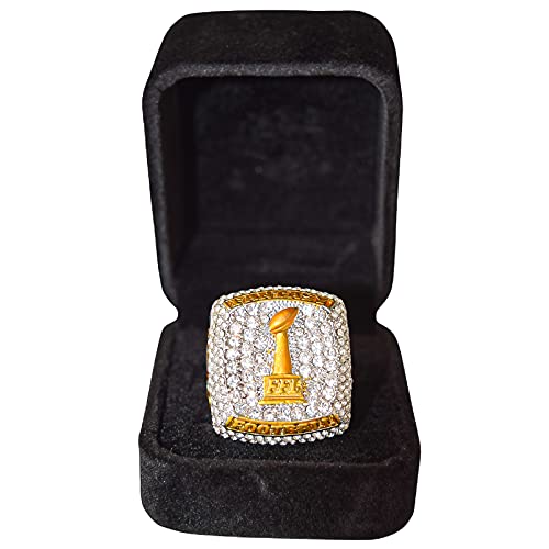 Fantasy Football Championship Ring with Display Box - Size 10
