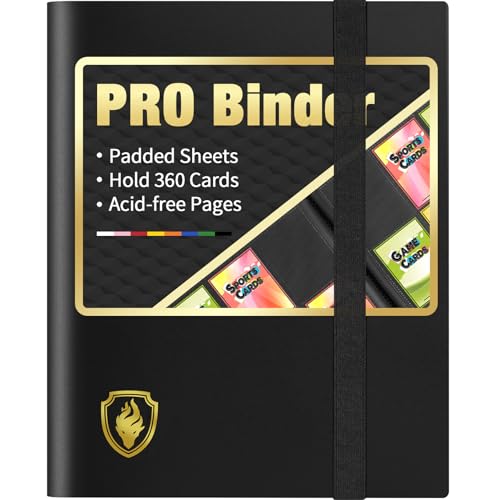 Heavy Duty Trading Card Binder - 9 Pocket Card Album for 360 Cards