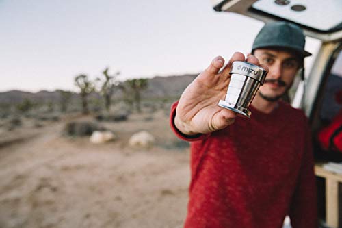 Collapsible Shot Glass - 2 oz Stainless Steel - BPA Free