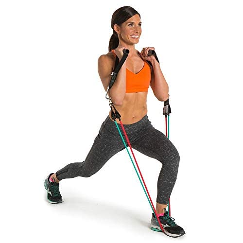 Adjustable Resistance Band System - 450 lbs Home Gym Kit