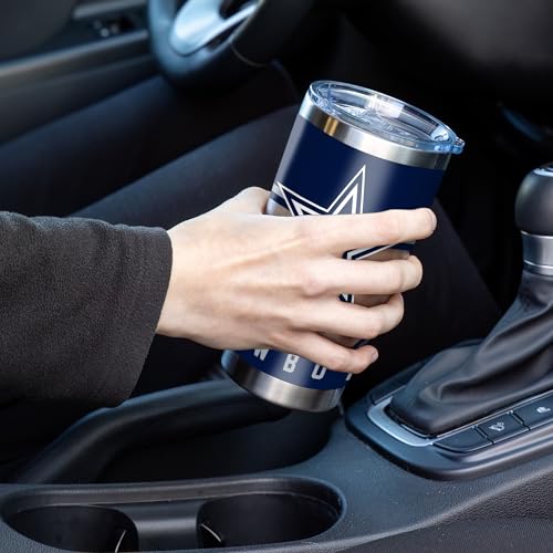 20oz Dallas Cowboys Stainless Steel Tumbler with Lid - Insulated Drinkware