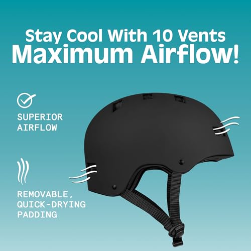 Multi-Sport Protective Helmet for Adults - BMX, Skateboard & Scooter