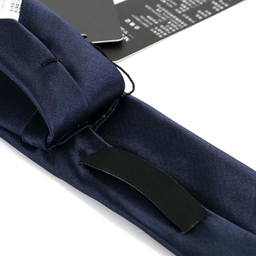 Slim Navy Blue Polka Dot Necktie - 2.36 Inches Wide
