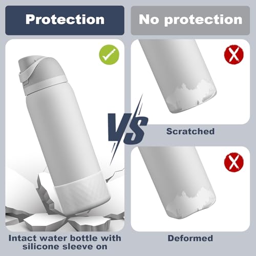Silicone Boot Sleeve for Owala Water Bottles - 24 oz, 32 oz, 40 oz