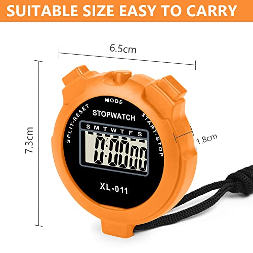 Digital Stopwatch with Large Display - Multi-Function Timer for Sports