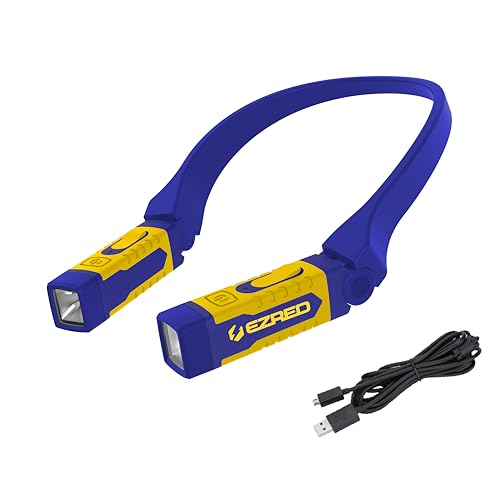 EZRED Anywear Rechargeable Neck Light for Hands-Free Lighting - NP25, Perfect Light for Mechanics, Camping, Hunting, DIY Projects, Reading