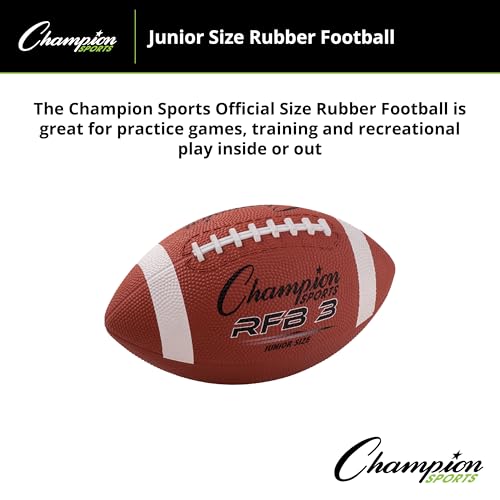 Durable Rubber Football - All-Weather Grip for Indoor & Outdoor Play