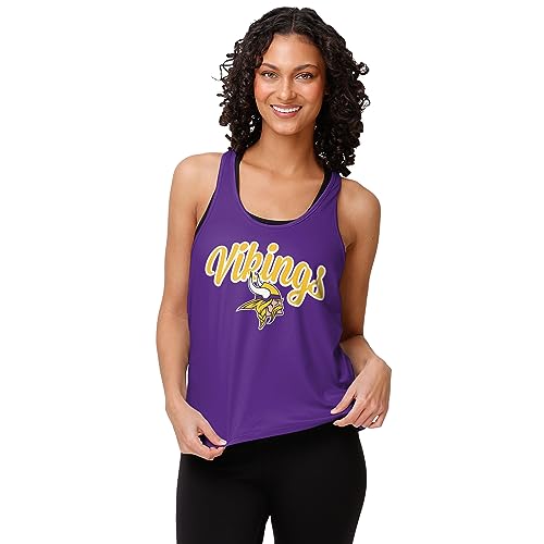 Minnesota Vikings Women's Sleeveless Tank Top - Team Color, Large