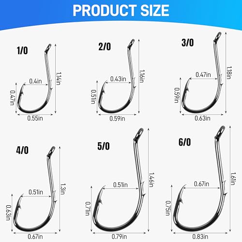 Octopus Baitholder Fishing Hooks - High Carbon Steel, Size 3/0, 50pcs