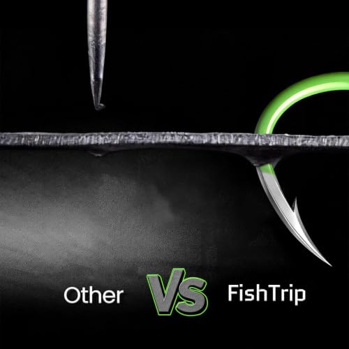 Octopus Fishing Hooks - Glow Green Circle Hooks, 50 Pcs, 9#