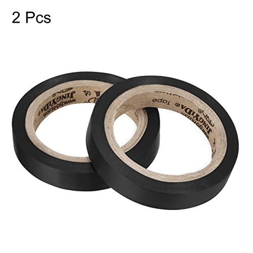 Black Grip Finishing Tape - PVC Racket Accessories, 2 Pcs