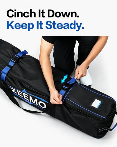 Golf Travel Bag - Full-Open Wheeled Carrier for Airlines - Black
