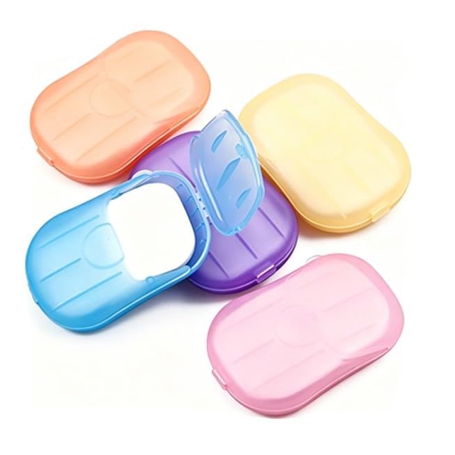 Portable Disposable Soap Paper Sheets - 5 Pack Travel Hand Wash
