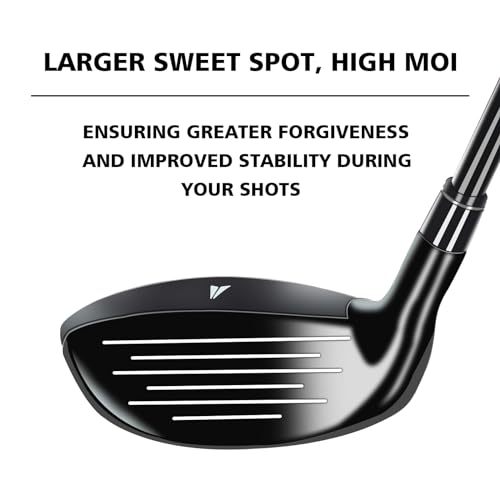 Bybomya G Series 5 Hybrid Golf Club (25°) – Right Hand, Graphite Shaft, RegularFlex with Headcover