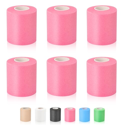 Pre Wrap Athletic Tape 6 Pack - 2.76 Inch x 11 Yards - Pink