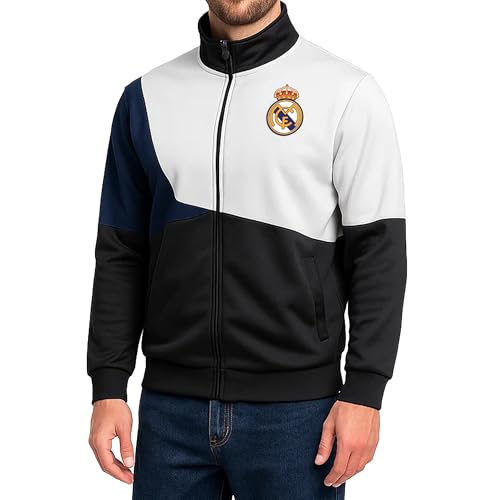 Real Madrid CF Track Jacket - Unisex Adult - Black - Small
