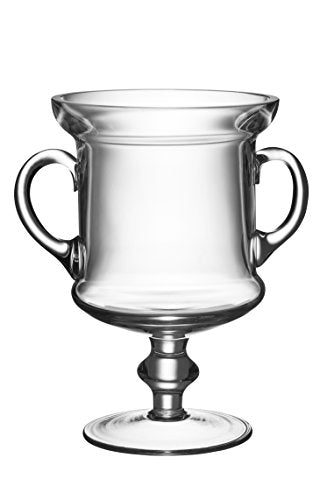 12-Inch European Quality Glass Trophy Cup with Handles