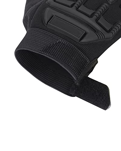 Kids Half Finger Sports Gloves - Black Thick, Non-Slip Gel Grip