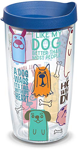 Tervis Dog Sayings Insulated Travel Tumbler 16oz Classic Made in USA