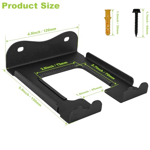 Garage Organizer Trimmer Rack,Garden Power Tool Hanger Weed Whackers Holder Wall Mounted for Grass Trimmer, Hedge Trimmer, Garage Trimmer,Garage Organization Storage Shed Organizer