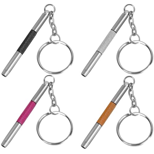UNEAK - Eyeglass Screwdriver Repair Kit Silver Yellow Pink Black Precision 3 in 1 Mini Screwdrivers Set Keychain Glasses, Sunglasses, Sunglass, Watch, Electronics, Eyeglasses, Flat Head, Phillips, Hex