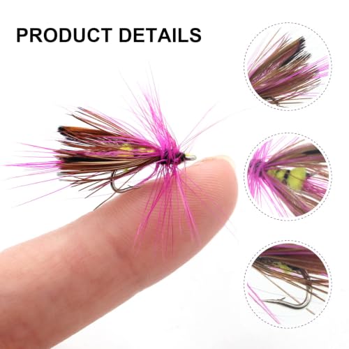 Floating Dry Fly Fishing Lures - 12pcs Butterfly Shaped Fly Kit