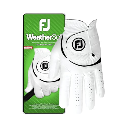 Golf Glove - FootJoy WeatherSof - White, Large, Left Hand