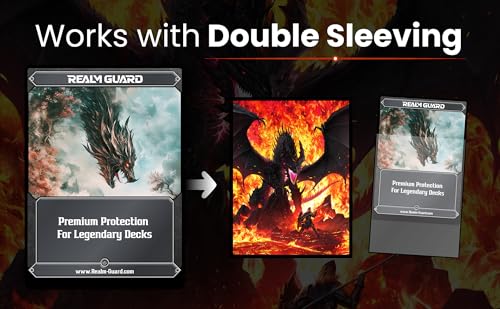 Fire Dragon 100ct Hand-Drawn Textured Matte TCG Card Sleeves - Regular