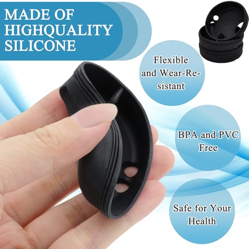 3 Pack Silicone Splash Guards for Wide Mouth Water Bottles