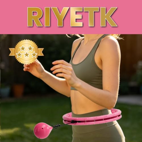 Infinity Weighted Hula Hoop - Detachable Exercise Hoop, Pink