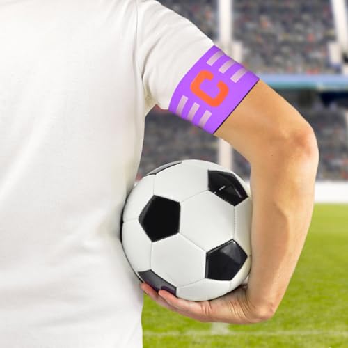 Adjustable Soccer Captain Armband - Unisex - Purple