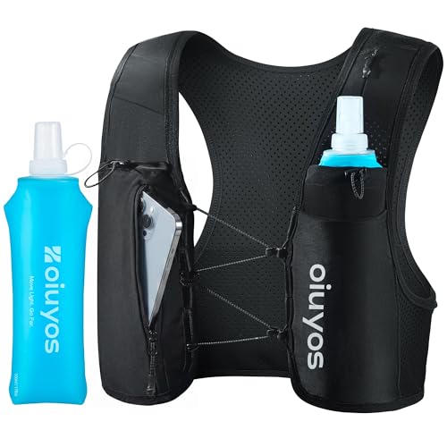 Adjustable Hydration Vest for Running - Black / Medium-Large