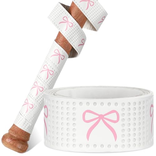 Baseball & Softball Bat Grip Tape - White/Pink Bow - 1.1mm