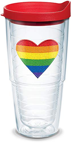 Tervis Pride Heart Double Wall Insulated 24oz Travel Tumbler - Made in USA, Classic