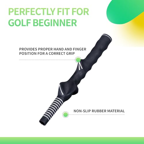 Right-Hand Golf Swing Training Grip - Rubber Practice Aid for Beginners
