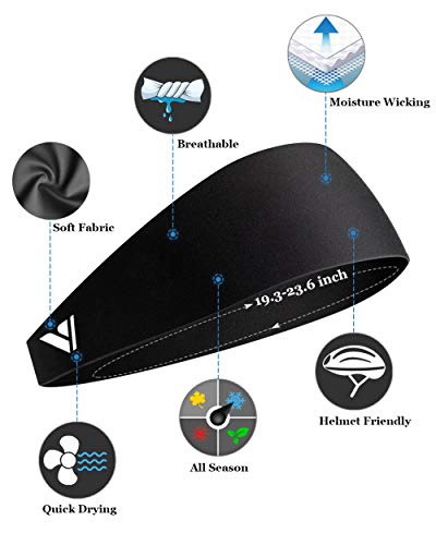 Vgogfly Running Headbands for Men Sweatbands Sports Sweat Bands Mens