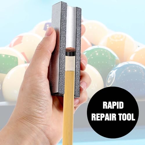 Pool Cue Tip Shaper - Durable Stainless Steel 3.98 x 1.18 x 0.65 inch